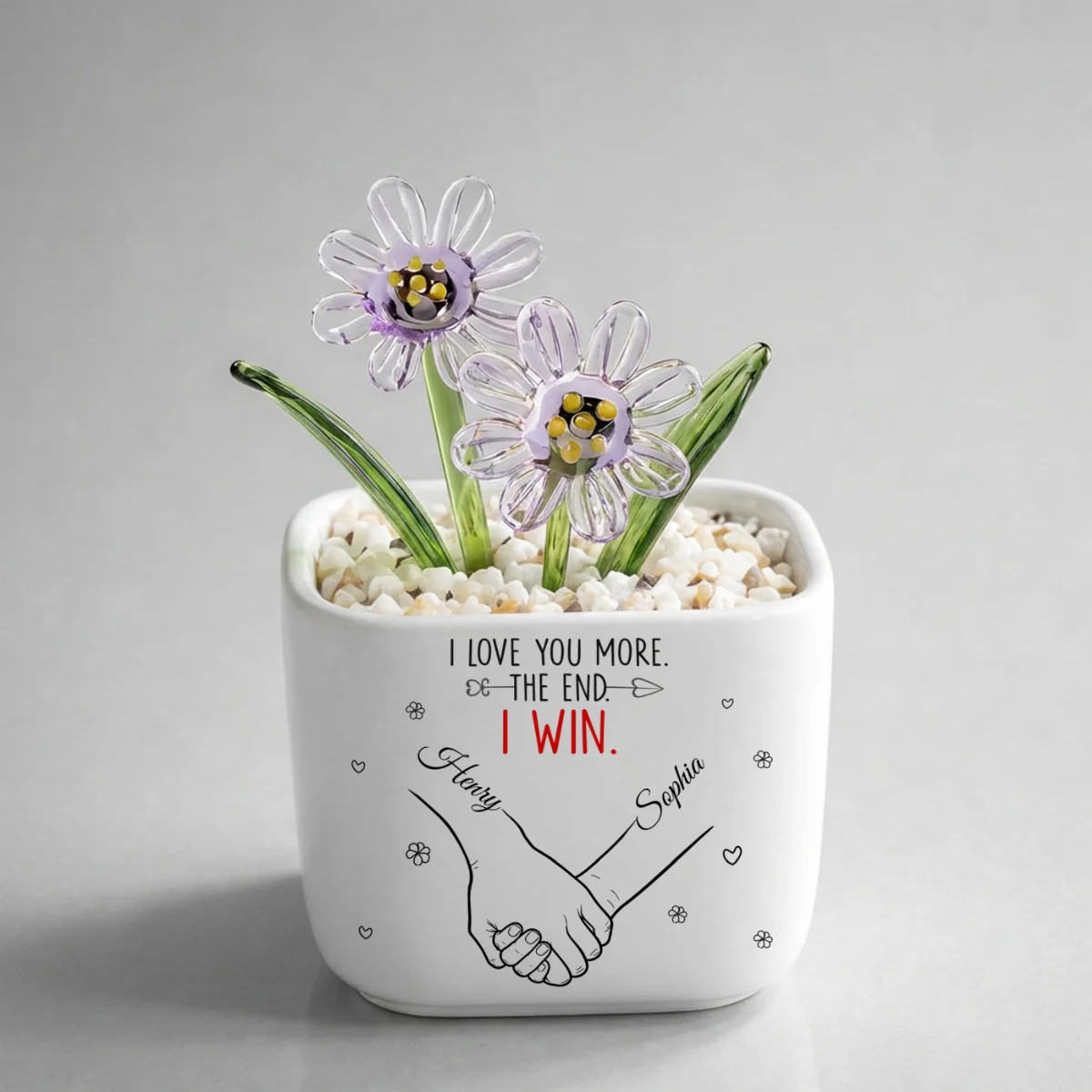 Love You More Always - Personalized Custom Glass Birth Month Flower - Image 17