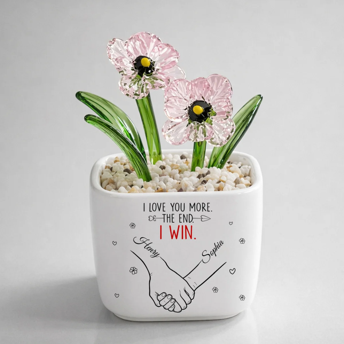 Love You More Always - Personalized Custom Glass Birth Month Flower - Image 18