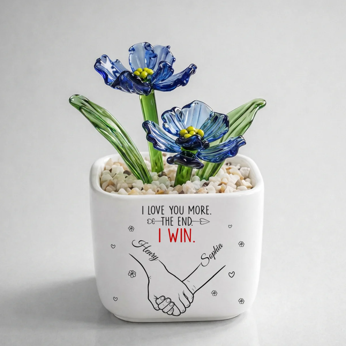 Love You More Always - Personalized Custom Glass Birth Month Flower - Image 19