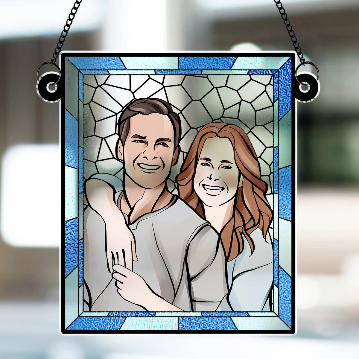 Love You More Every Day - Personalized Custom 1 Layer Suncatcher
