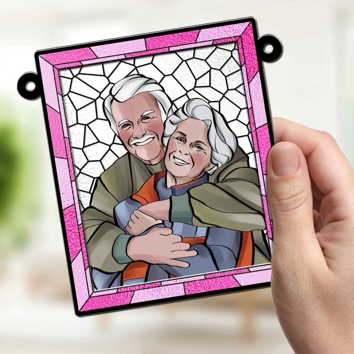 Love You More Every Day - Personalized Custom Suncatcher - Image 2