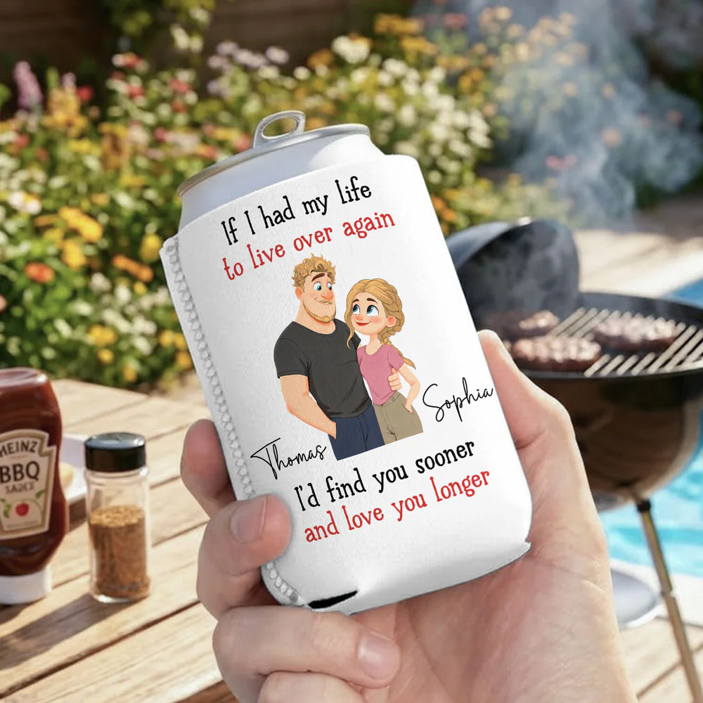 Love You So Much - Personalized Custom Skinny Can Cooler - Image 4