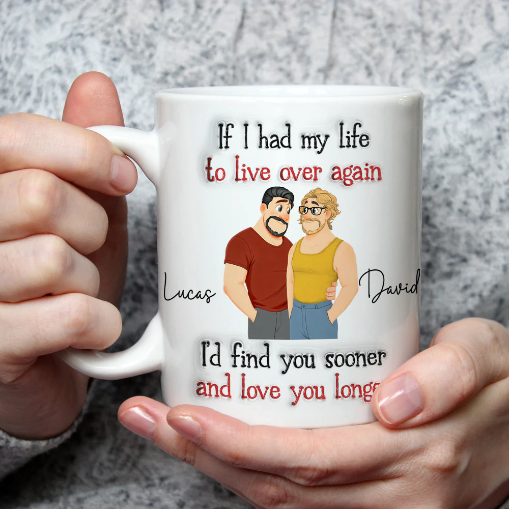 Love You So Much Same Sex Ver - Personalized Custom 3D Inflated Effect Mug - Image 3