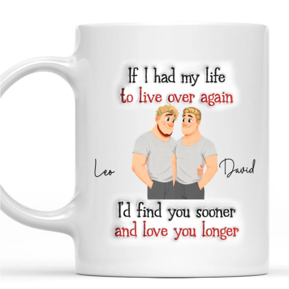 Love You So Much Same Sex Ver - Personalized Custom 3D Inflated Effect Mug - Image 7