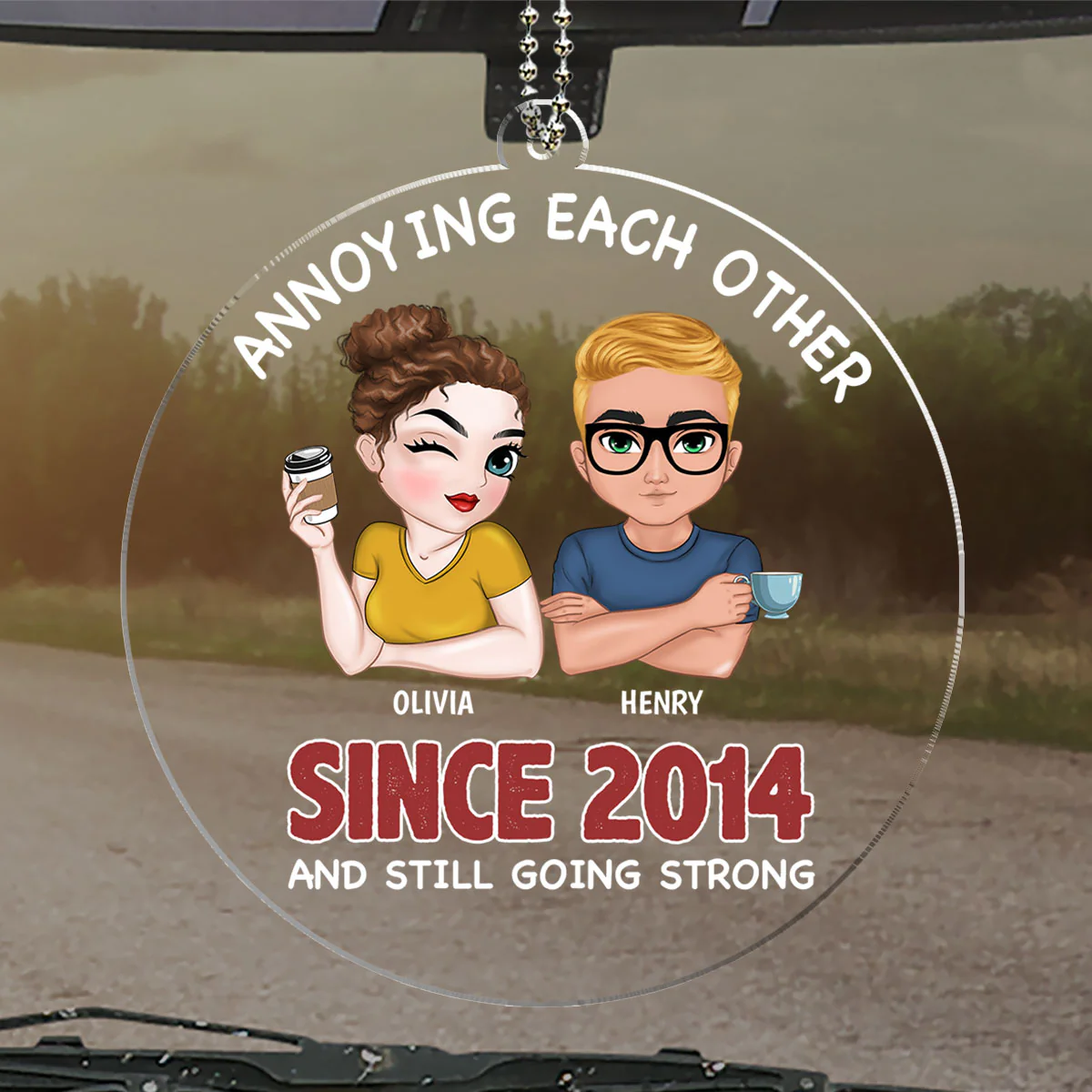 Love You Still - Personalized Custom Car Ornament - Image 4