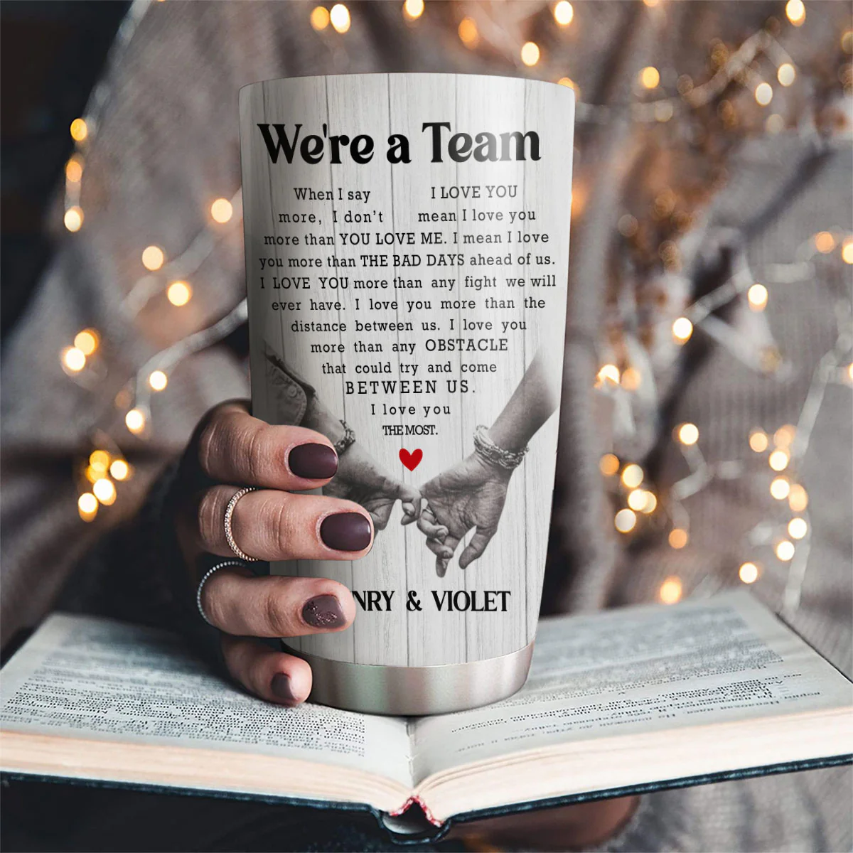 Love You The Most - Personalized Custom Tumbler - Image 2