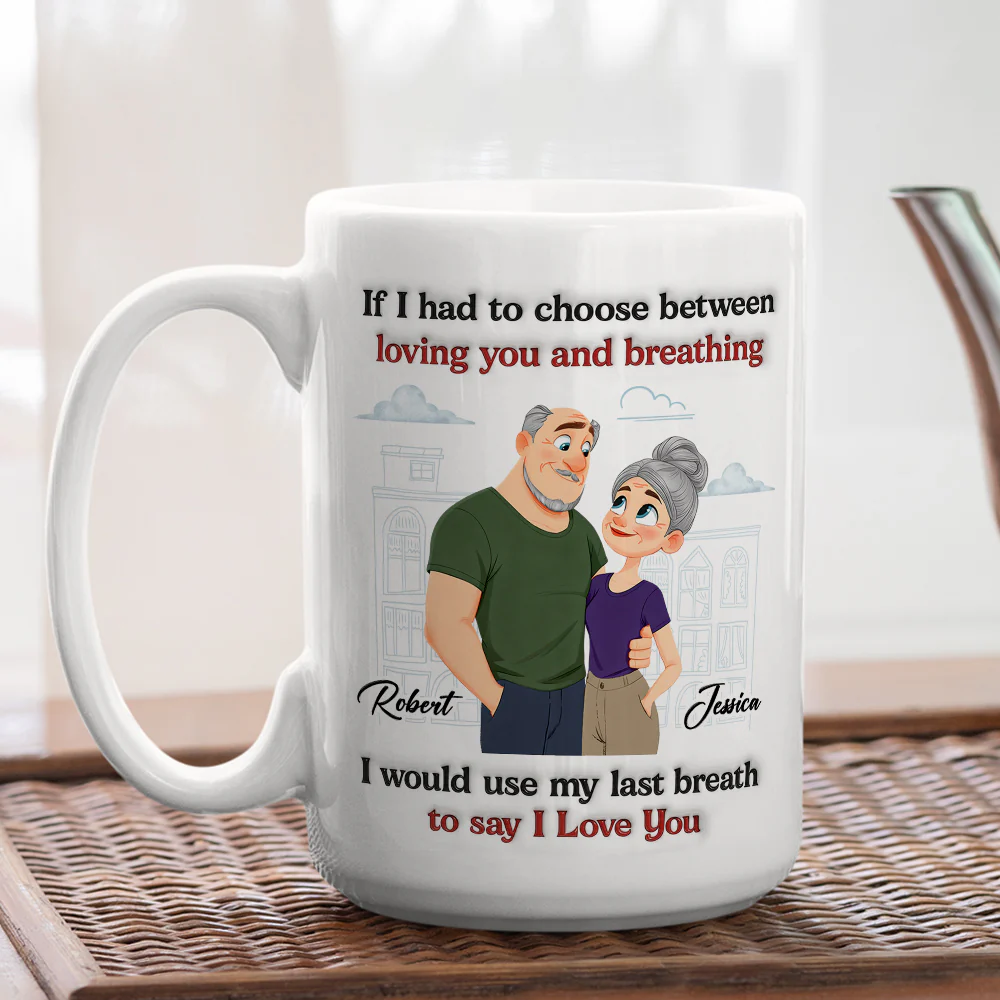 Love You Till The End - Personalized Custom 3D Inflated Effect Mug - Image 5