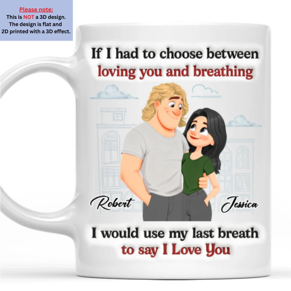 Love You Till The End - Personalized Custom 3D Inflated Effect Mug - Image 8
