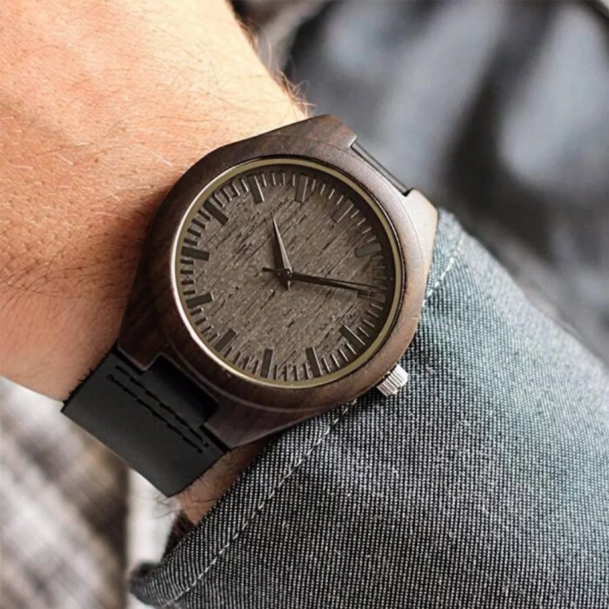 Love You Truly Through - Personalized Custom Wood Watch - Image 4