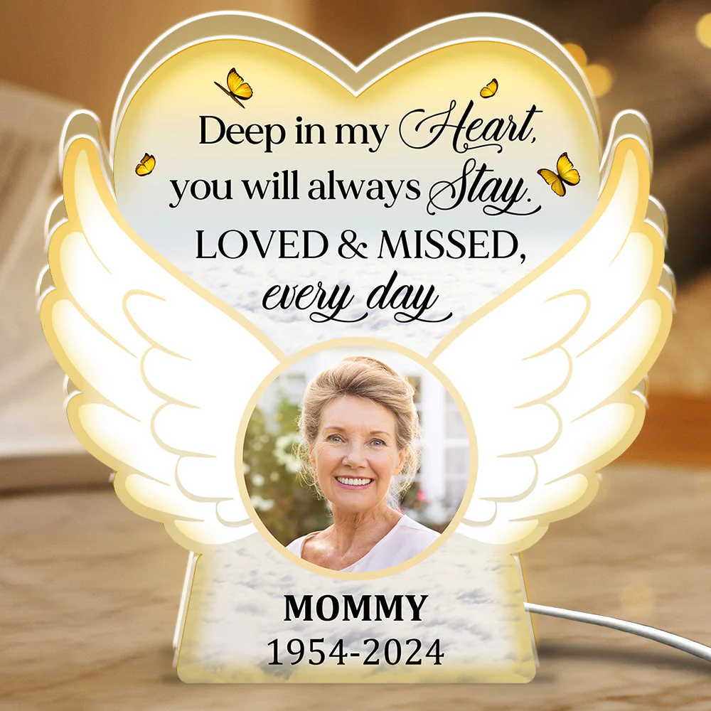 Loved And Missed Every Day - Personalized Custom Light Box - Image 4