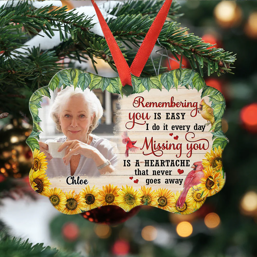 Loved Beyond Words - Personalized Custom Aluminum Ornament - Image 4