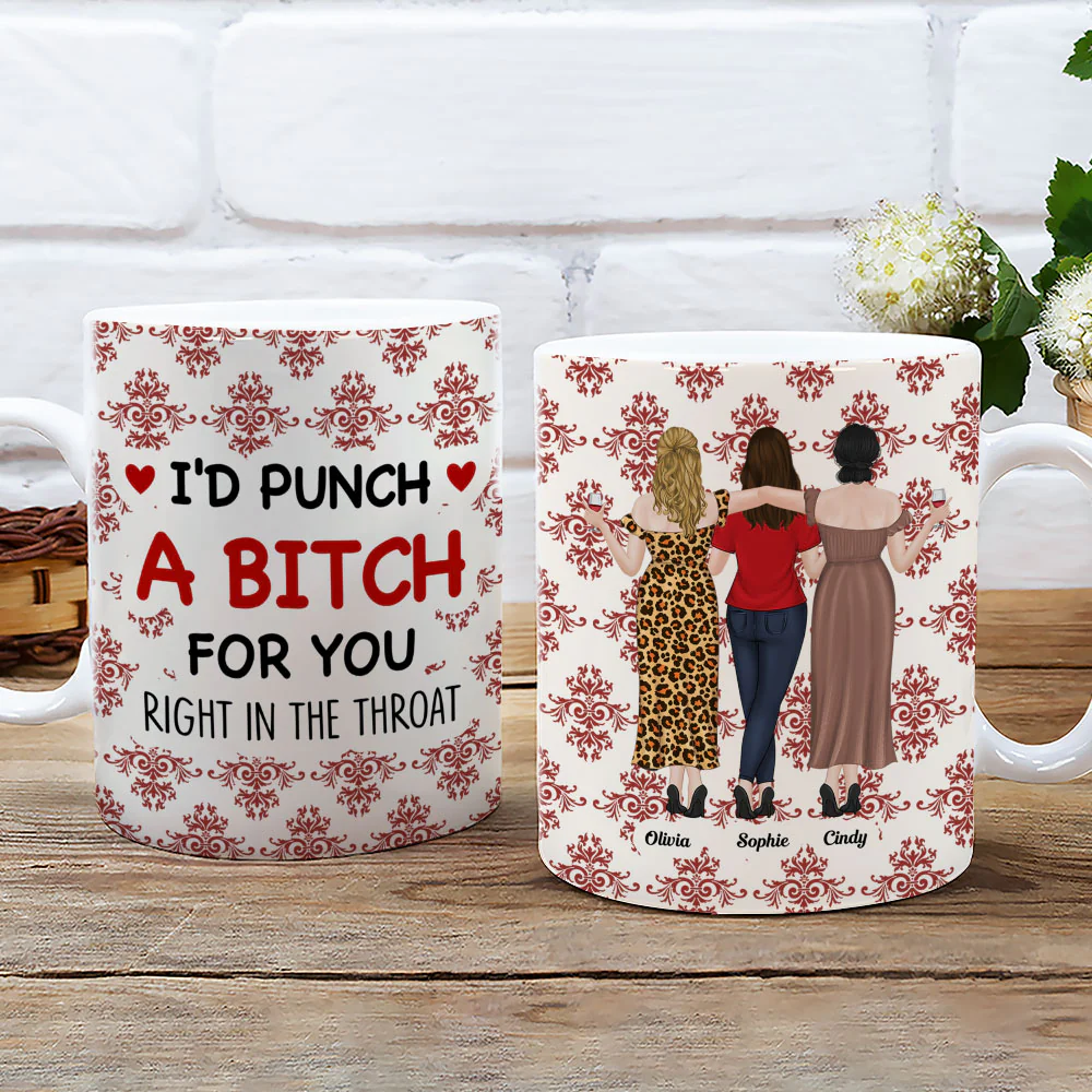 Lovely Bestie With Christmas - Personalized Custom Coffee Mug - Image 2