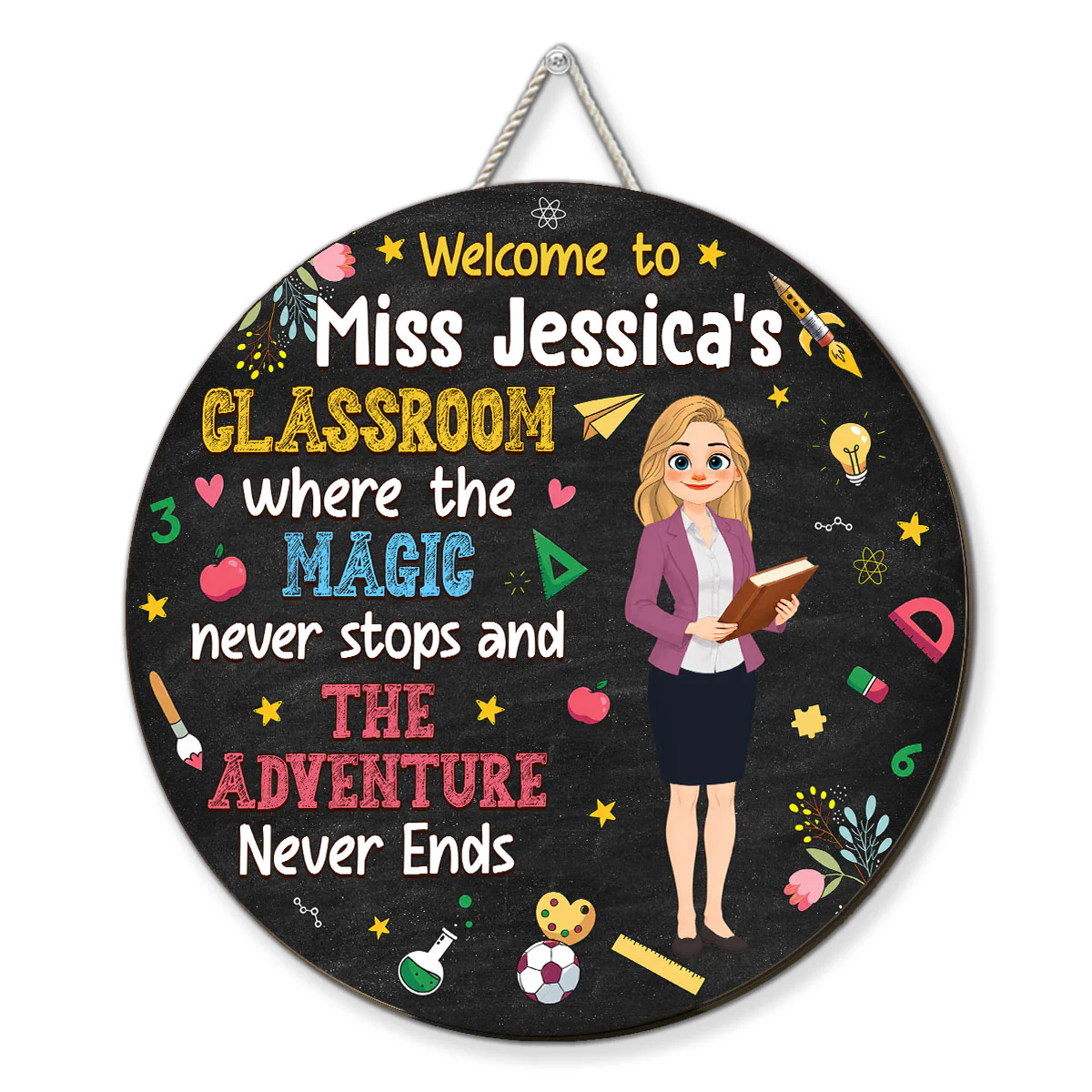 Lovely Class - Personalized Custom Wood Sign