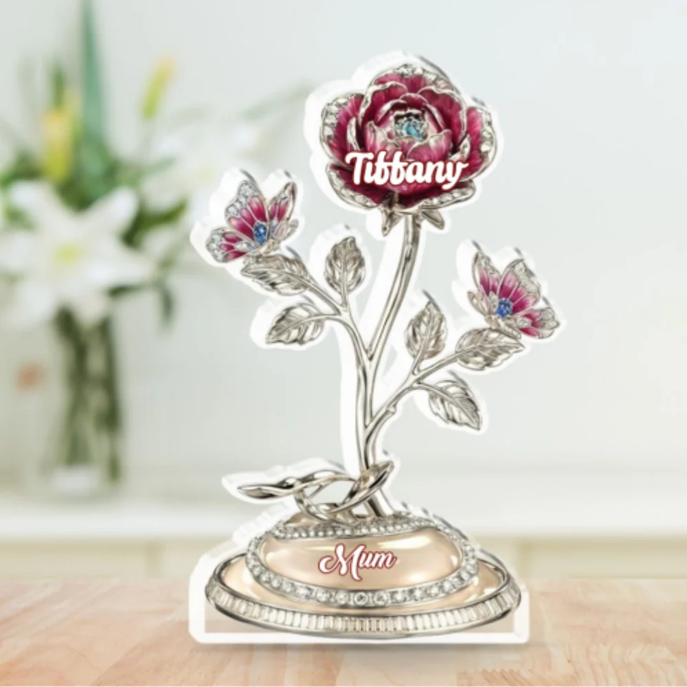 Lovely Flowers - Personalized Custom Acrylic Plaque - Image 5