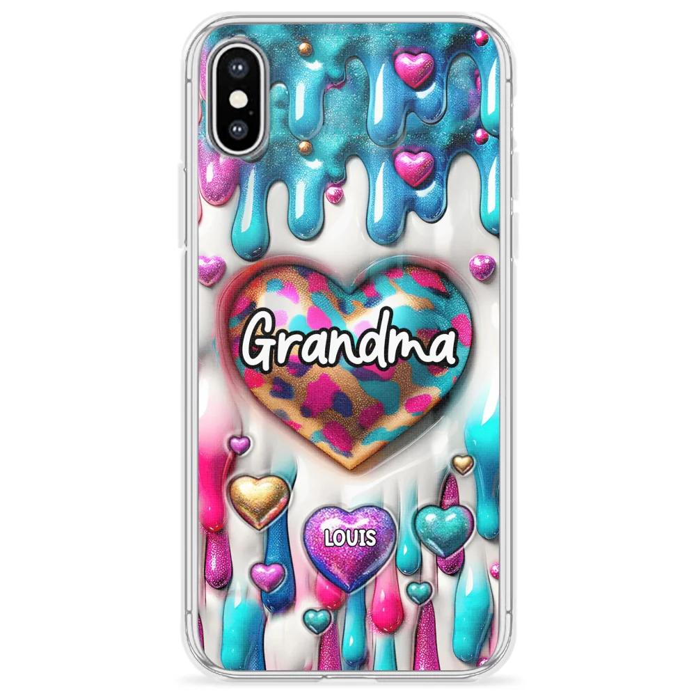 Lovely Grandkids - Personalized Custom 3D Inflated Effect Phone Case - Image 20