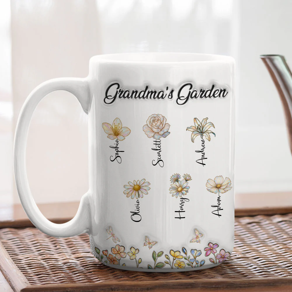 Lovely Grandma Garden - Personalized Custom 3D Inflated Effect Mug - Image 6
