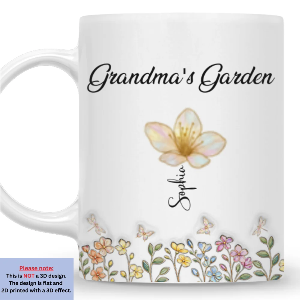Lovely Grandma Garden - Personalized Custom 3D Inflated Effect Mug - Image 8