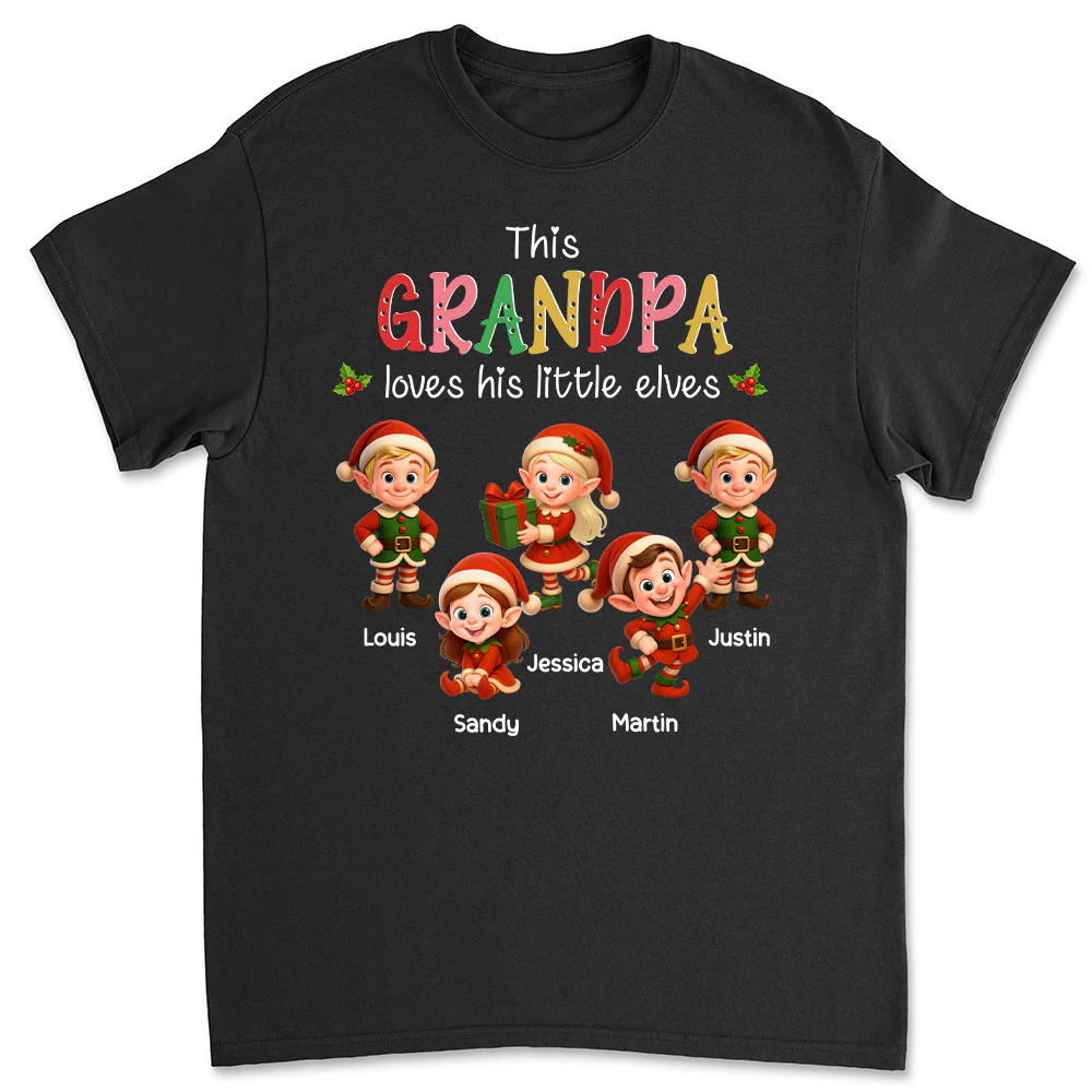 Loves His Little Elves - Personalized Custom Shirt