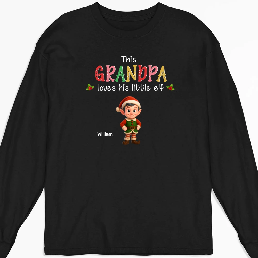 Loves His Little Elves - Personalized Custom Shirt - Image 13