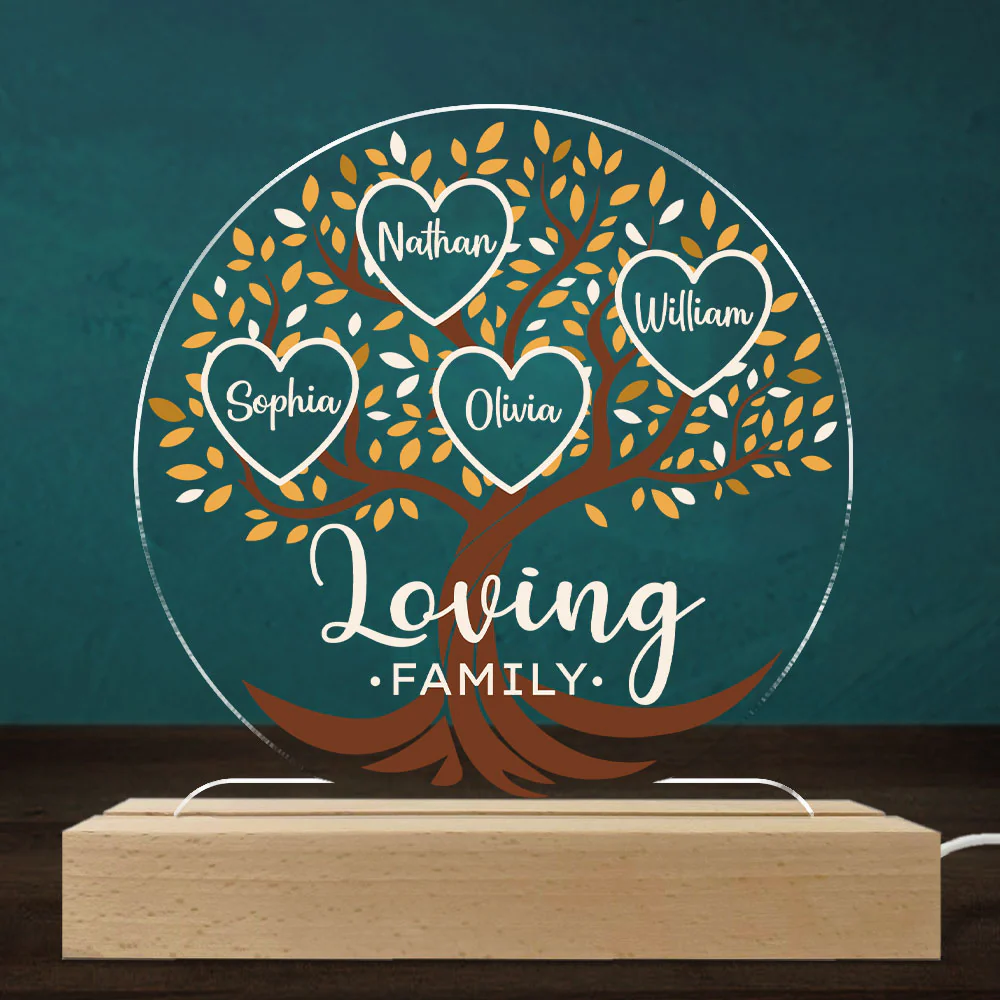 Loving Family - Personalized Custom LED Light - Image 2