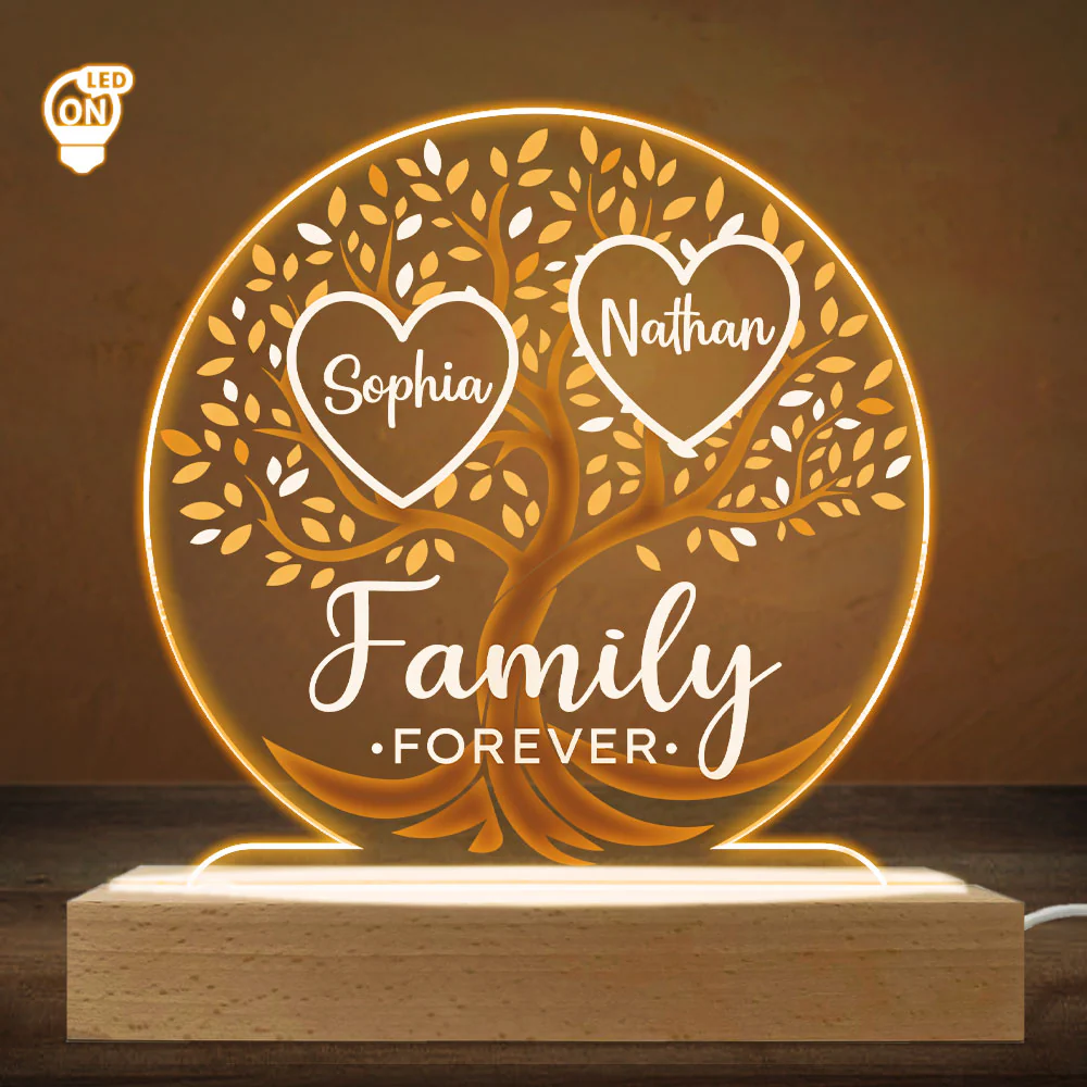 Loving Family - Personalized Custom LED Light - Image 5