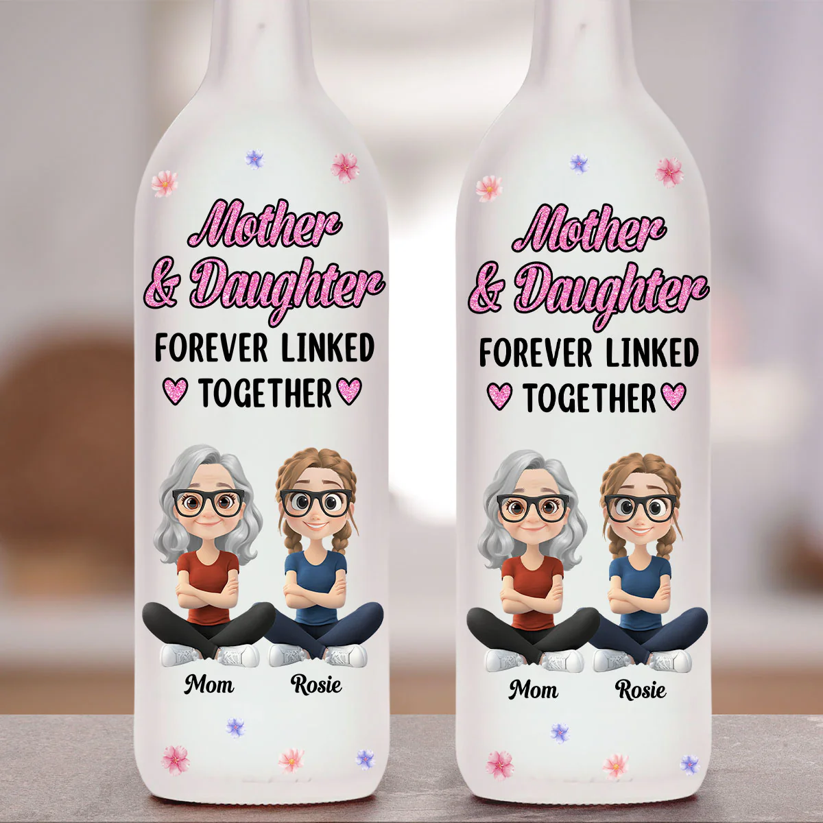 Loving Gift For Mommy - Personalized Custom Bottle Lamp - Image 5