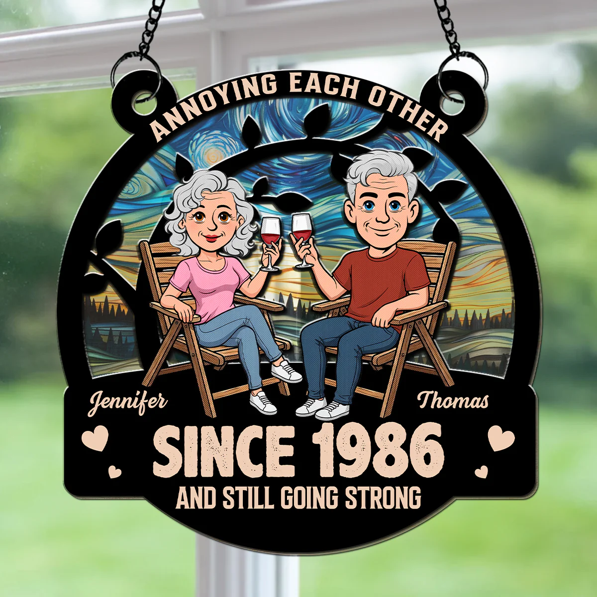 Loving You - Personalized Custom Suncatcher