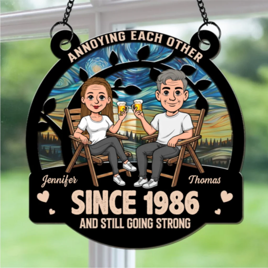 Loving You - Personalized Custom Suncatcher - Image 6