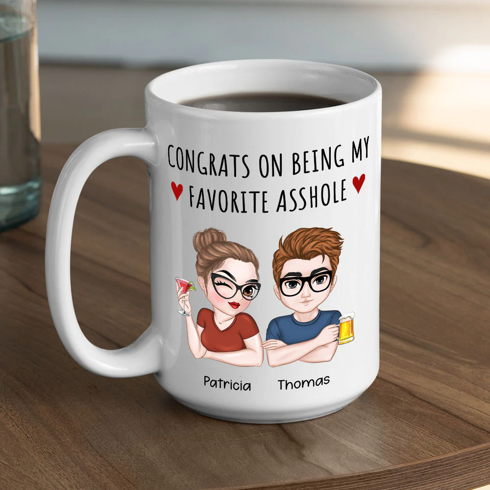 Lucky Man - Personalized Custom Coffee Mug - Image 4