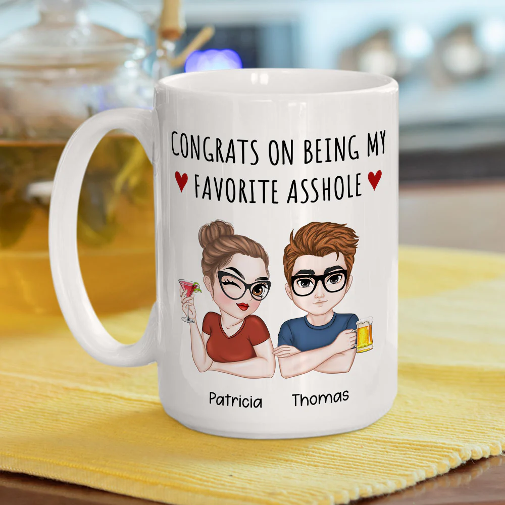 Lucky Man - Personalized Custom Coffee Mug - Image 5