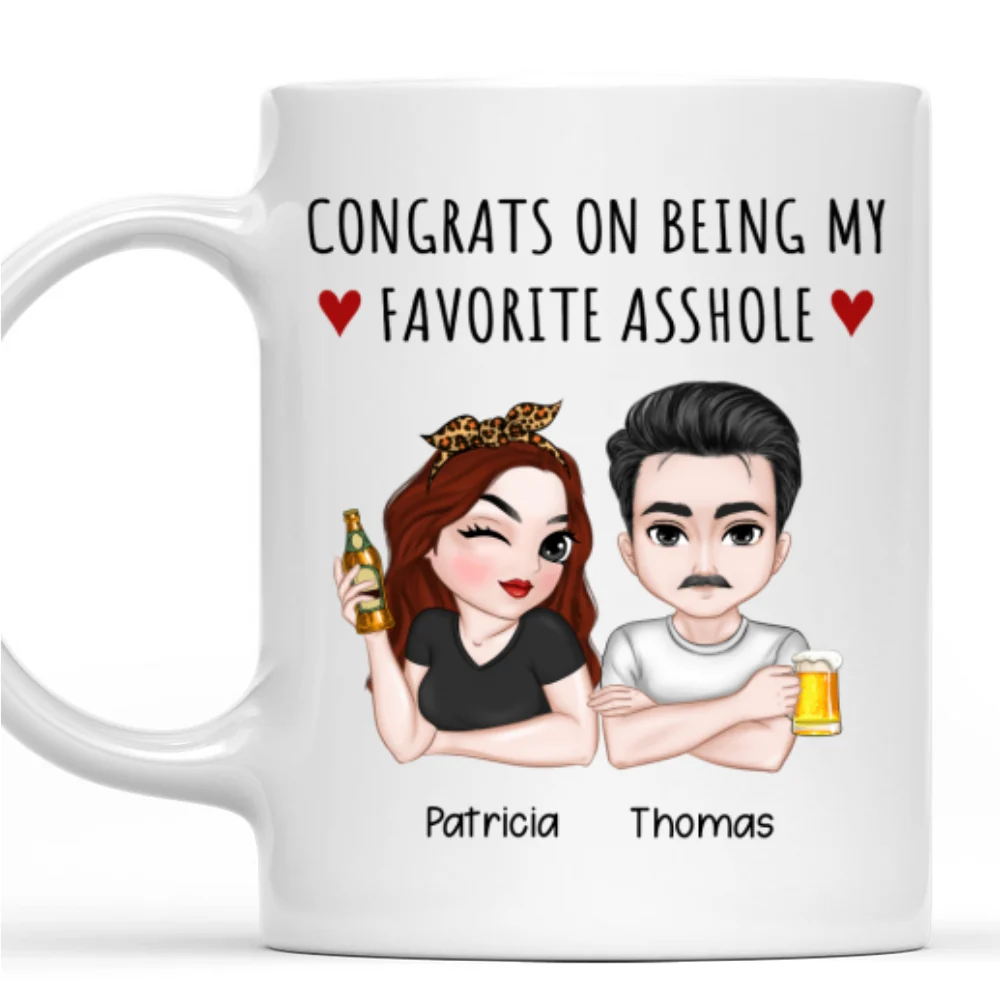 Lucky Man - Personalized Custom Coffee Mug - Image 7