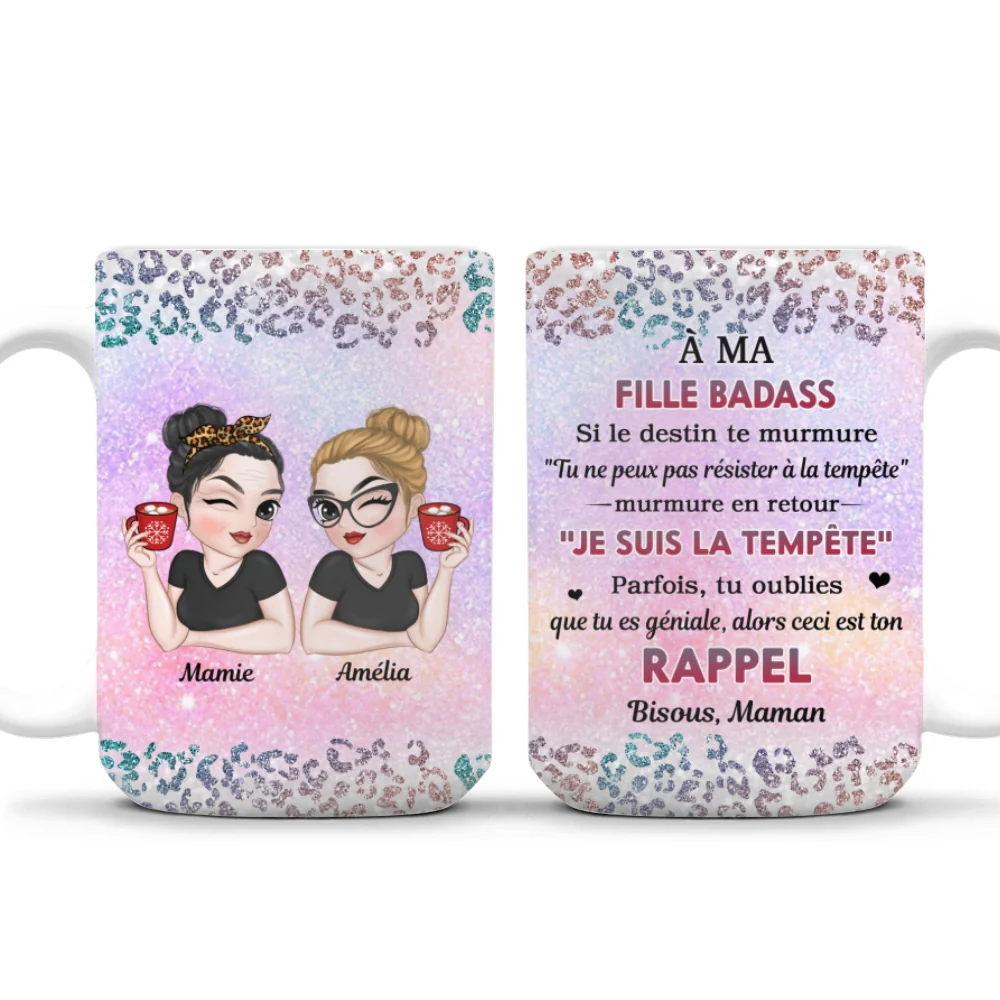 Ma Petite-Fille Courageuse - Tasse à café personnalisée - Image 8
