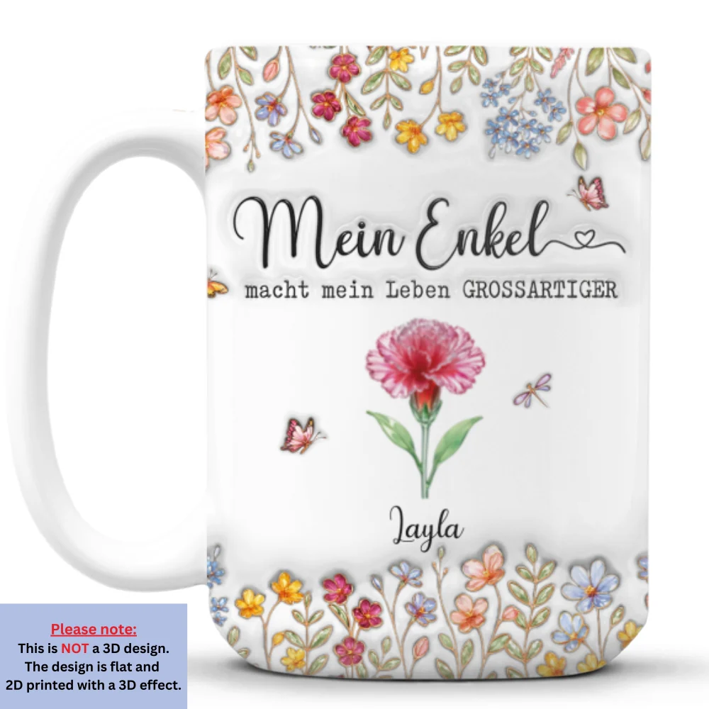 Machen Sie das Leben großartiger mit tollen Kindern – Personalisierte Tasse mit 3D-Aufpuste-Effekt - Image 8