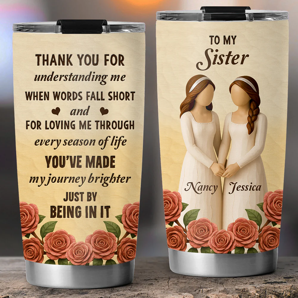Made My Journey Brighter - Personalized Custom Tumbler - Image 5