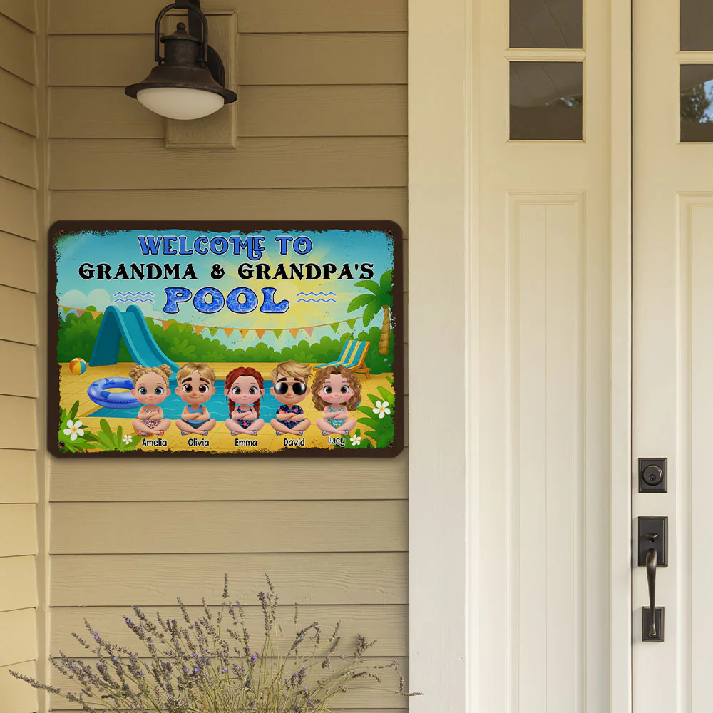 Make A Big Splash Here - Personalized Custom Metal Sign - Image 5