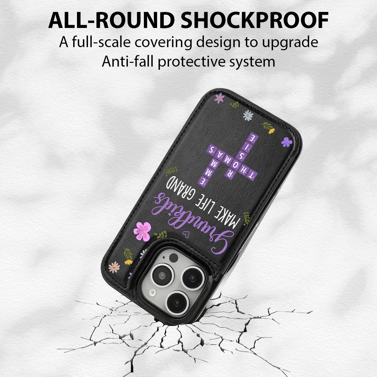 Make Life More Grand - Personalized Custom Leather Phone Case - Image 6