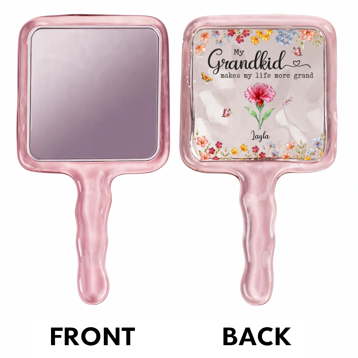 Make Life More Grand With Lovely Kids - Personalized Custom Handheld Mirror - Image 6