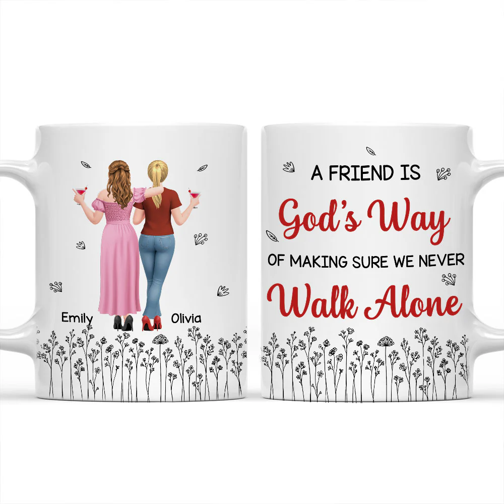 Make Sure We Never Walk Alone - Personalized Custom Coffee Mug