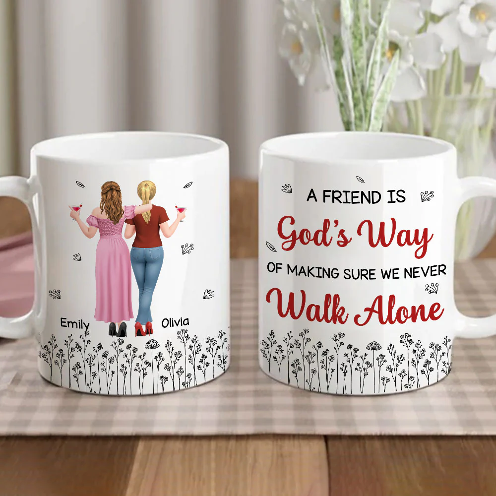 Make Sure We Never Walk Alone - Personalized Custom Coffee Mug - Image 2