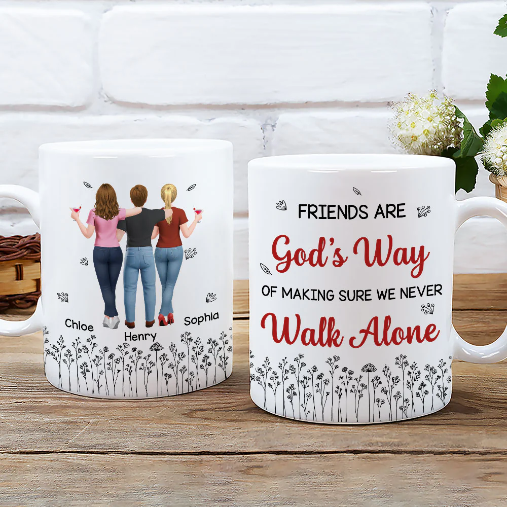 Make Sure We Never Walk Alone - Personalized Custom Coffee Mug - Image 3