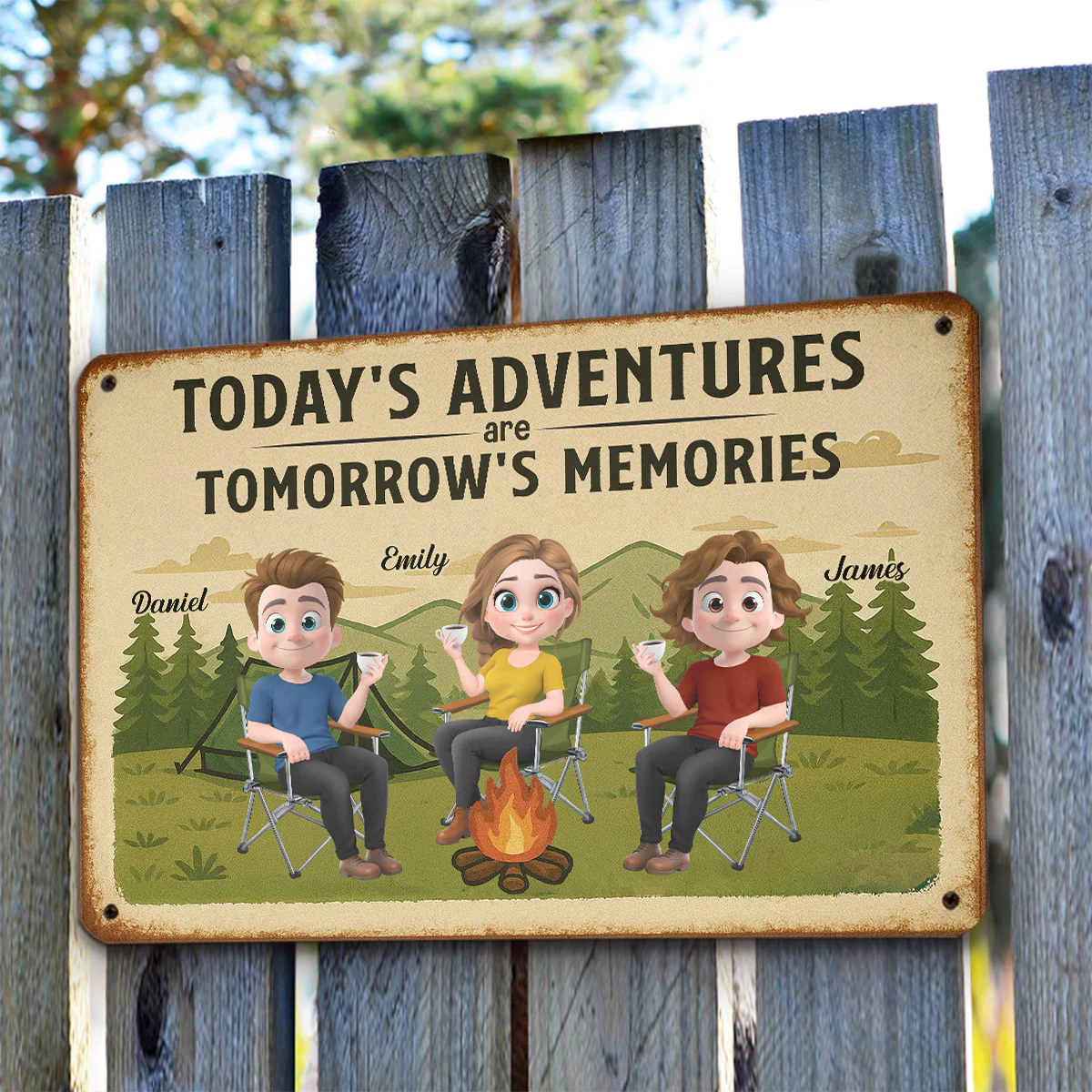 Make Today Worth Remembering - Personalized Custom Metal Sign - Image 4