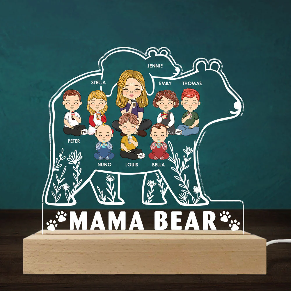 Mama Bear - Personalized Custom LED Light - Image 4