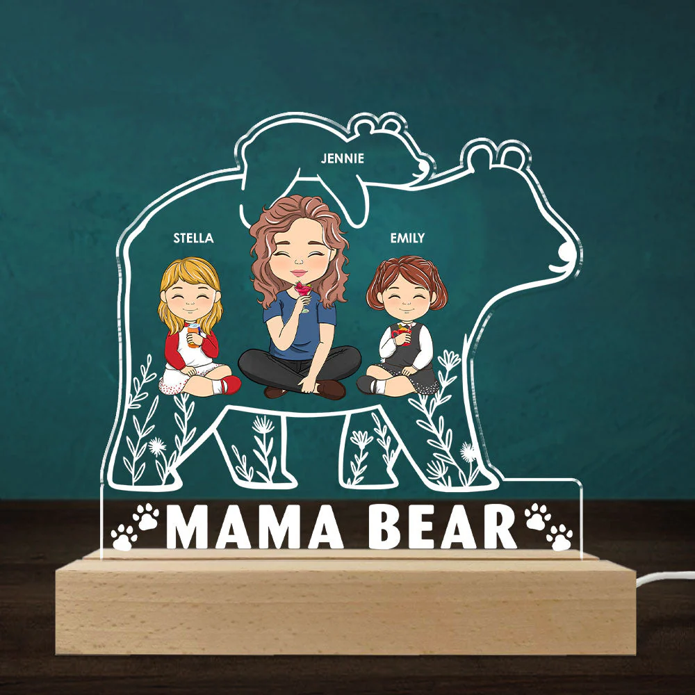 Mama Bear - Personalized Custom LED Light - Image 5