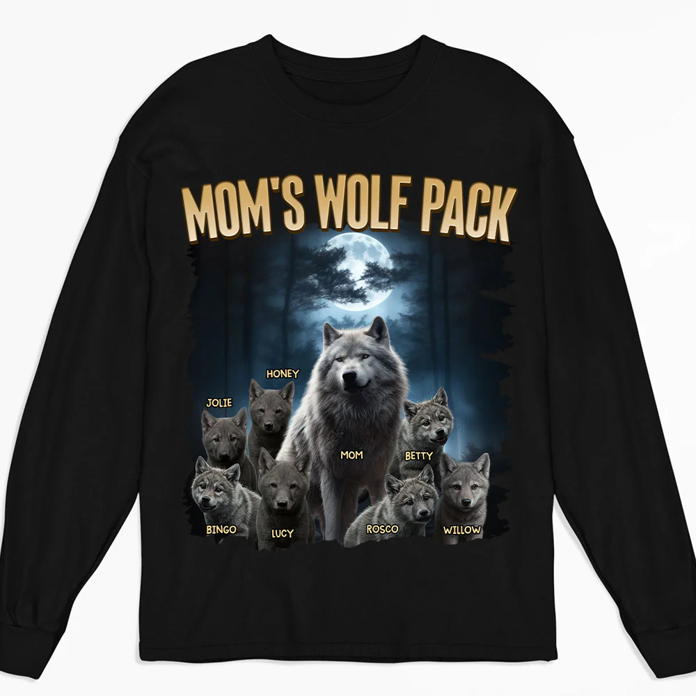 Mama Wolf Pack - Personalized Custom Shirt - Image 6