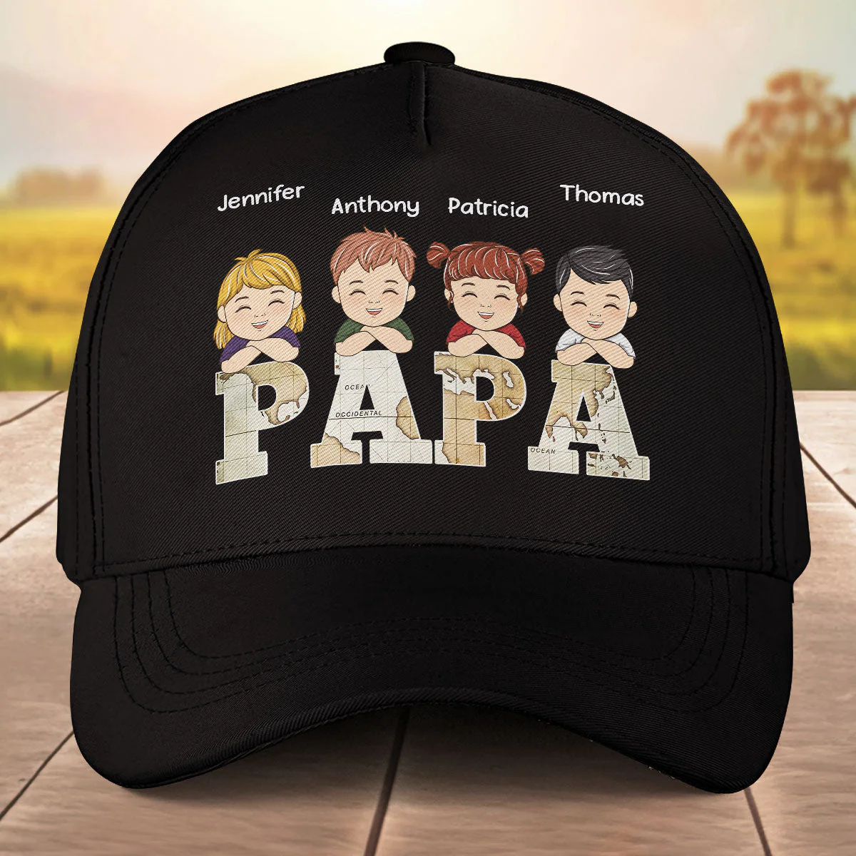 Map Papa - Personalized Classic Cap - Image 2