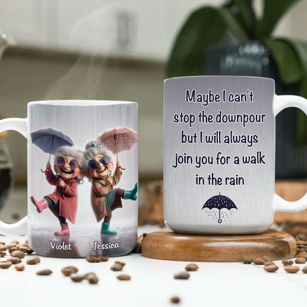Maybe I Can Not Stop The Downpour - Personalized Custom Coffee Mug - Image 4