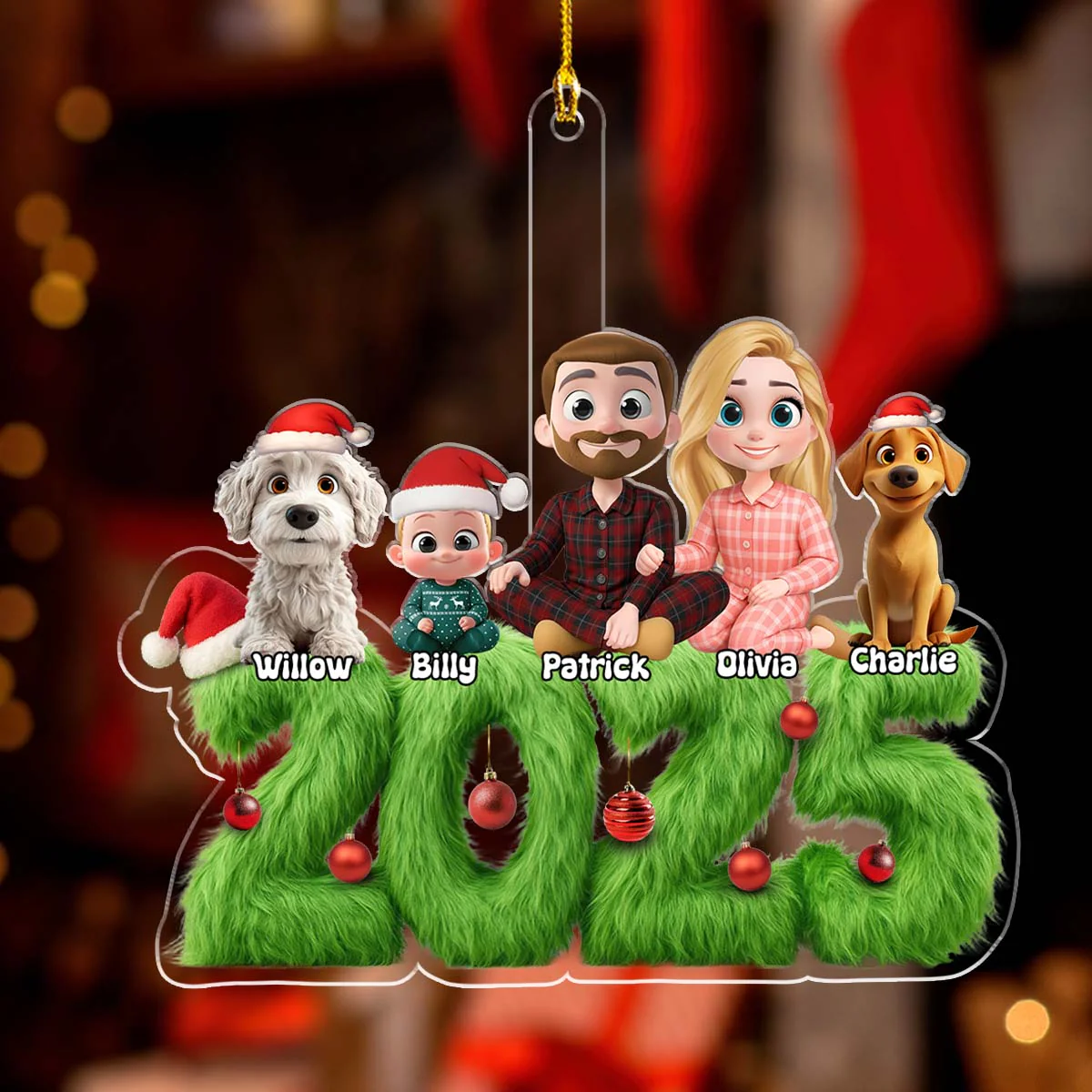 Merry Moments - Personalized Custom Acrylic Ornament - Image 3
