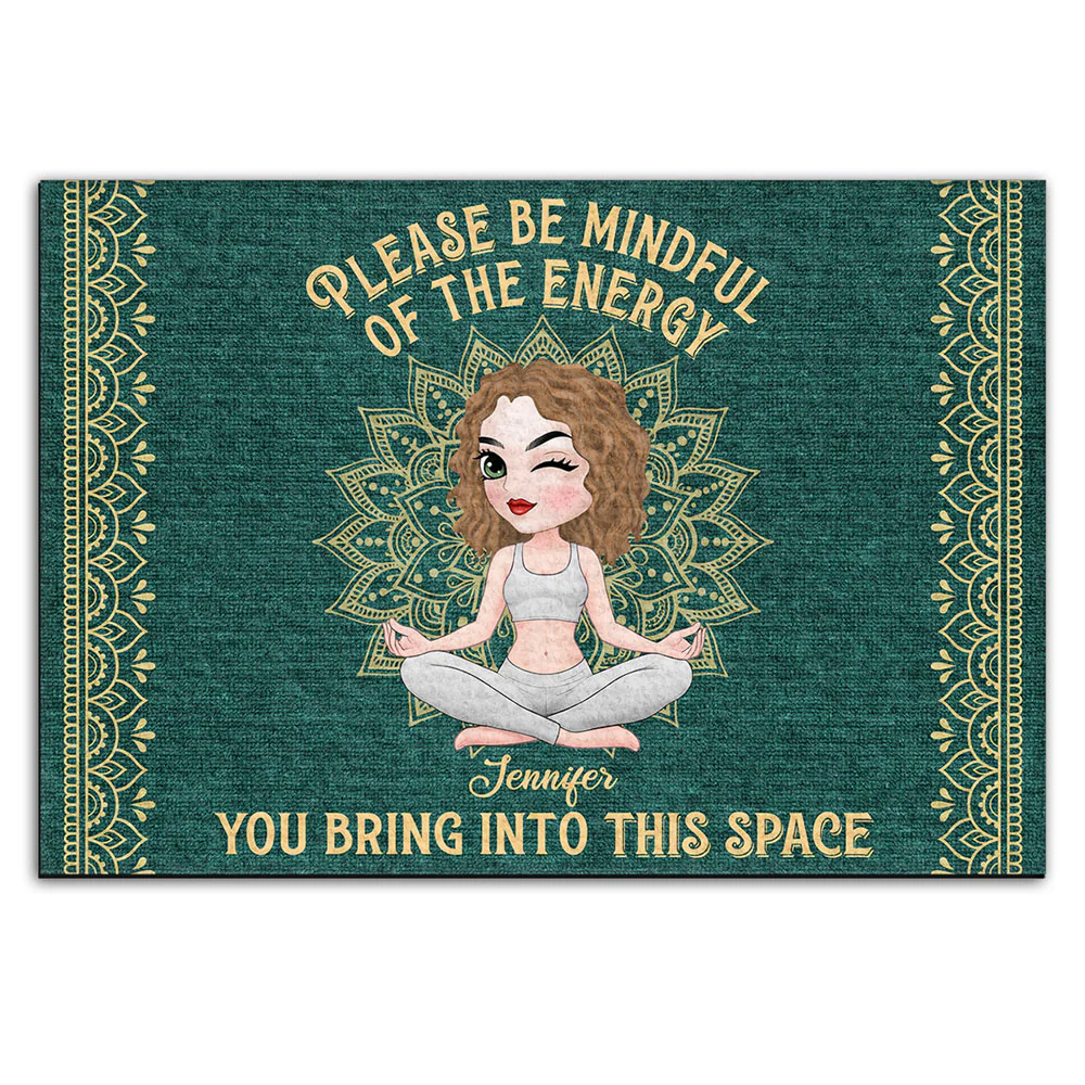 Mind Your Energy - Personalized Custom Doormat