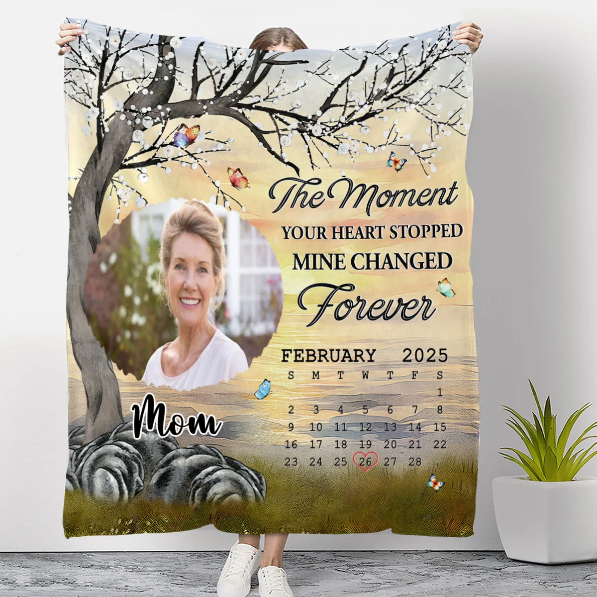 Mine Changed Forever - Personalized Custom Fleece Blanket - Image 7
