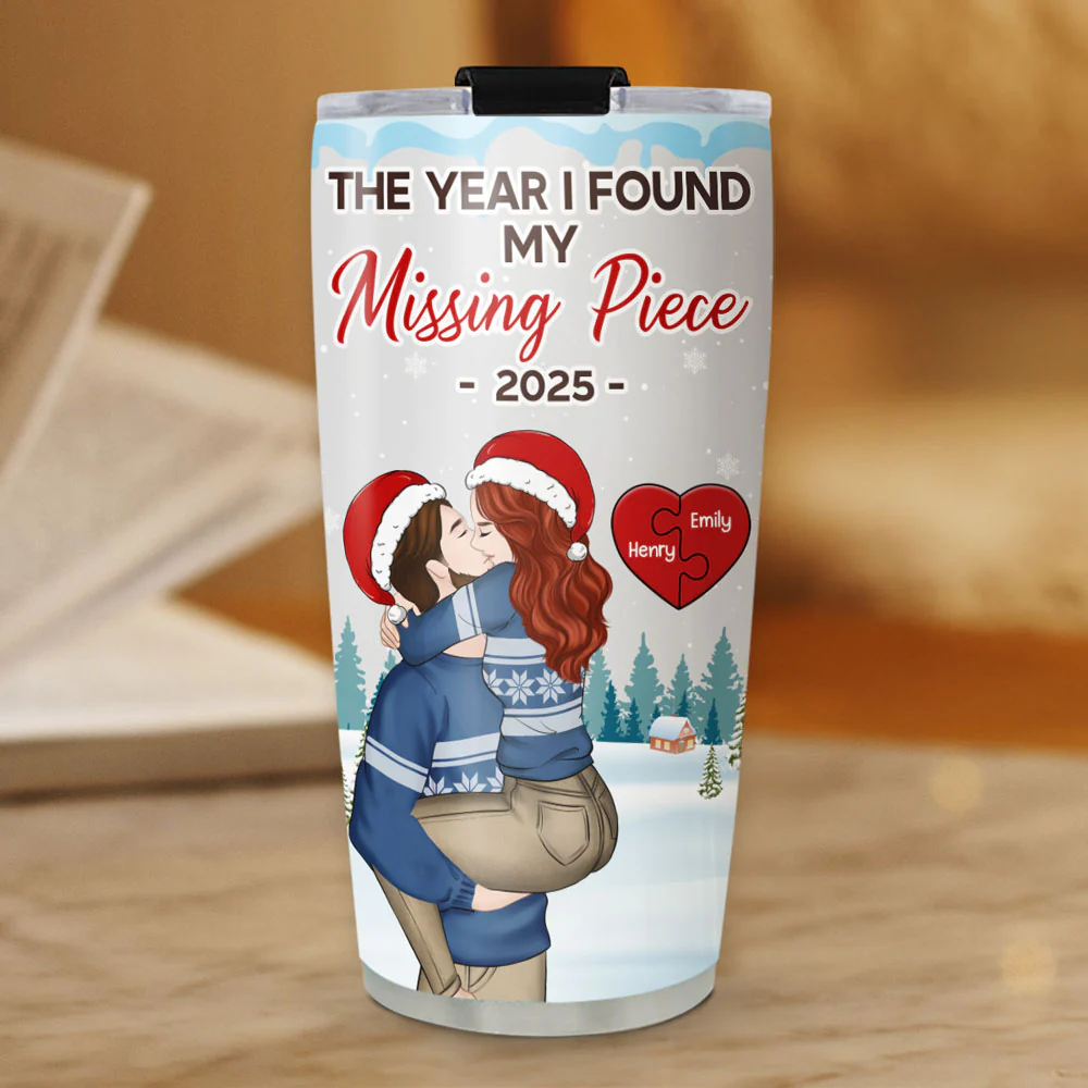 Missing Piece Love - Personalized Custom Tumbler - Image 5